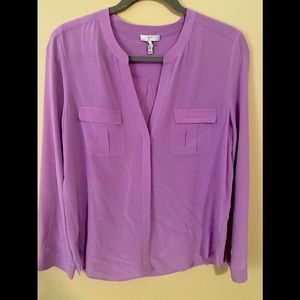 Joie- Lavender silk blouse